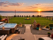 Beachfront Chateau I Hot Tub I EV Charger I Sleeps 10